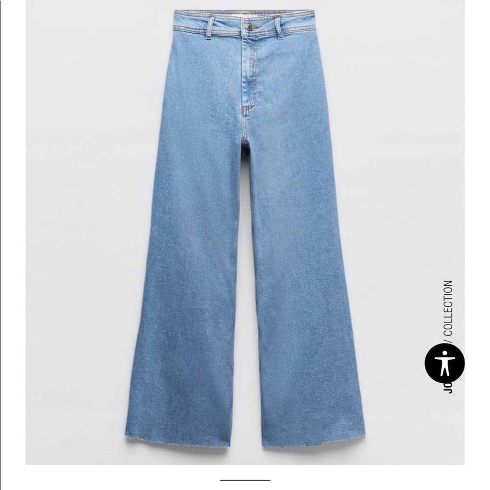 Zara marine straight jeans